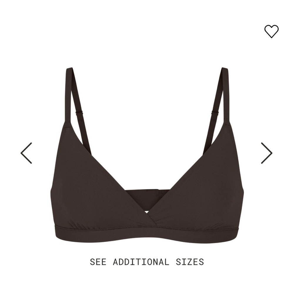 Skims Fits Everybody crossover bralette brown
